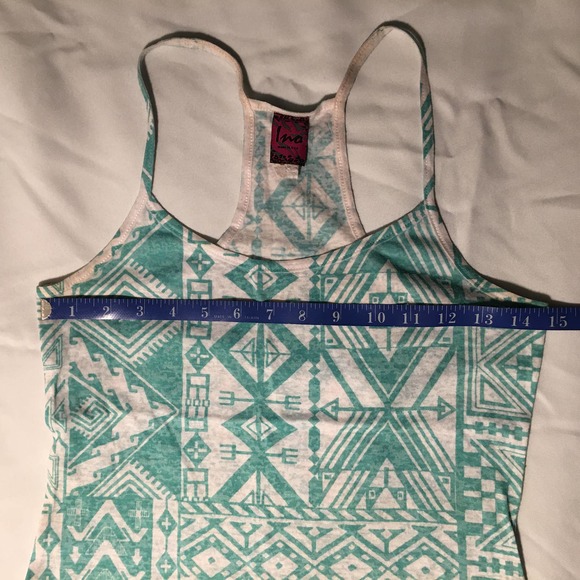 INA Aztec Tribal Print Racerback Tank Top - Picture 2 of 14